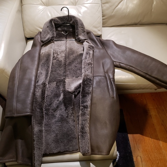 Shearling leather jacket - Picture 1 of 5